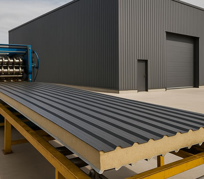 Industrial cladding sheet manufacturing Wales