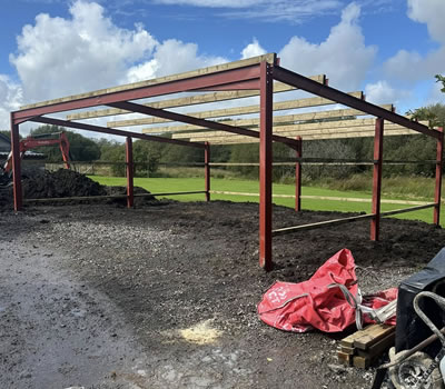 South Wales steel fabrication – custom fabricated steel frame building